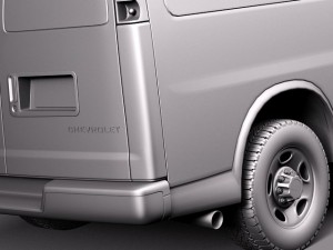 Chevrolet Express Van 2001-2013 3D Model