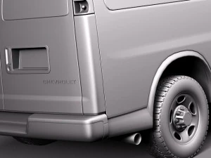 Chevrolet Express Van 2001-2013 3D Model