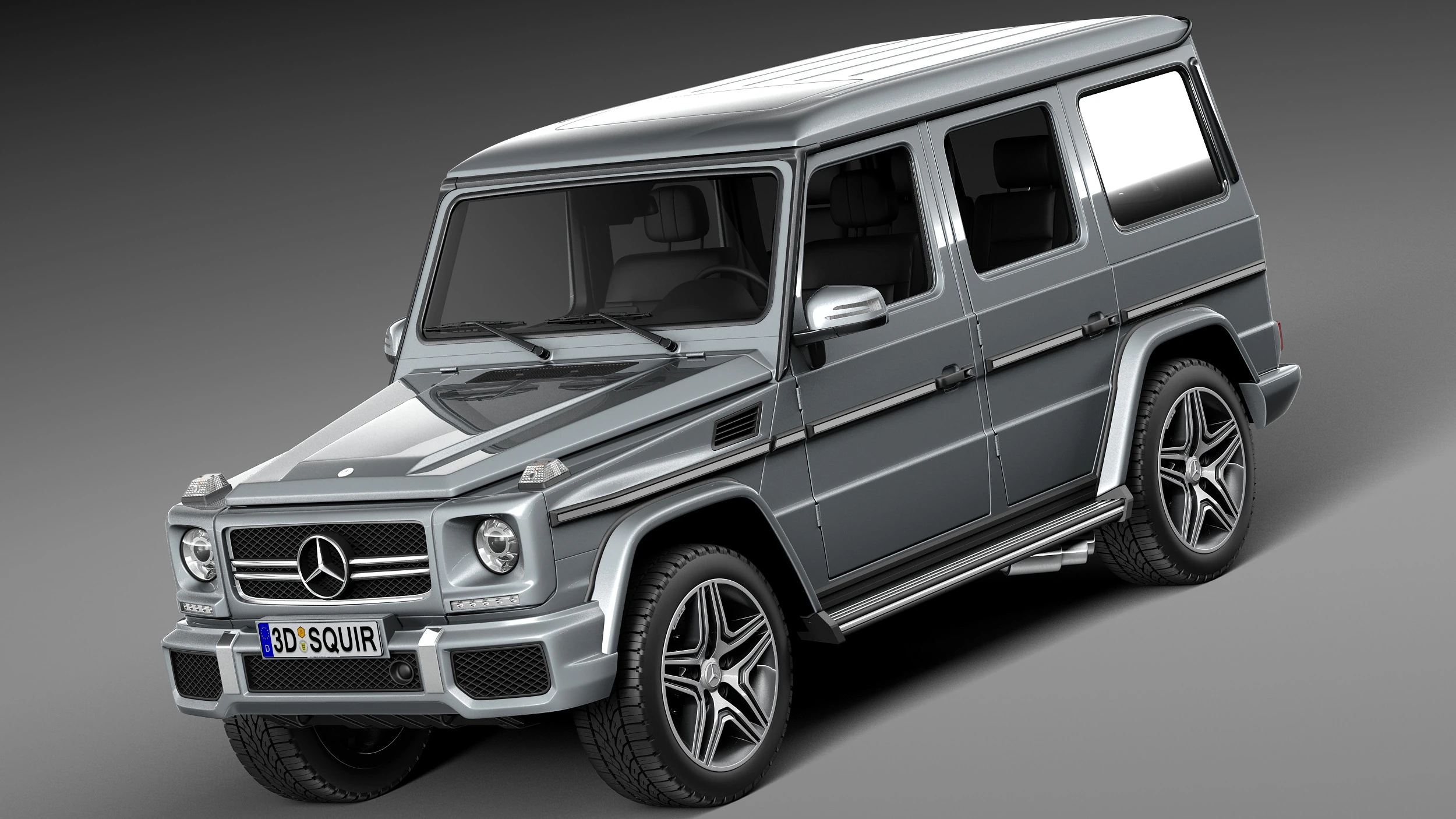 Mercedes-Benz G63 AMG 2013 3D Model .c4d .max .obj .3ds .fbx .stl .blend 