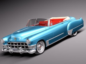 Cadillac 1949 Series 62 Convertible 3Dモデル