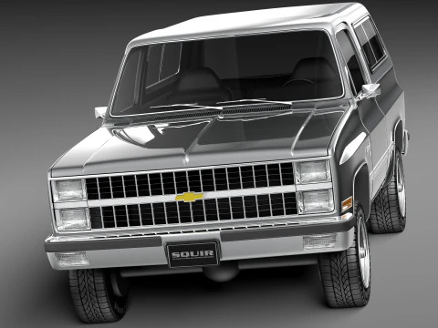 Chevrolet Blazer K5 1981-1987 3D Model
