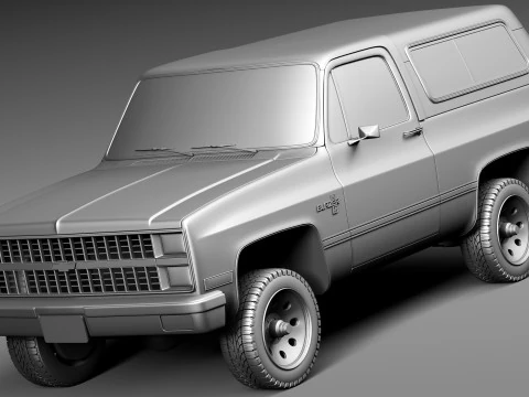 Chevrolet Blazer K5 1981-1987 3D Model