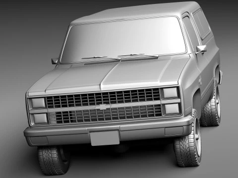 Chevrolet Blazer K5 1981-1987 3D Model