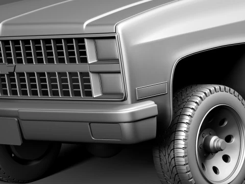 Chevrolet Blazer K5 1981-1987 3D Model