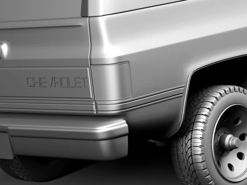 Chevrolet Blazer K5 1981-1987 3D Model