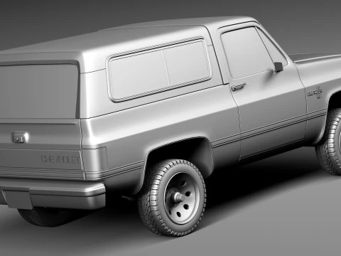 Chevrolet Blazer K5 1981-1987 3D Model