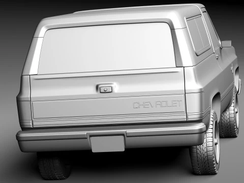 Chevrolet Blazer K5 1981-1987 3D Model