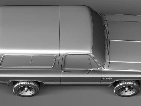 Chevrolet Blazer K5 1981-1987 3D Model