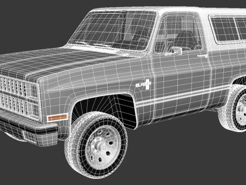Chevrolet Blazer K5 1981-1987 3D Model