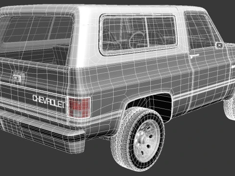 Chevrolet Blazer K5 1981-1987 3D Model