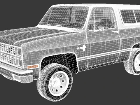 Chevrolet Blazer K5 1981-1987 3D Model
