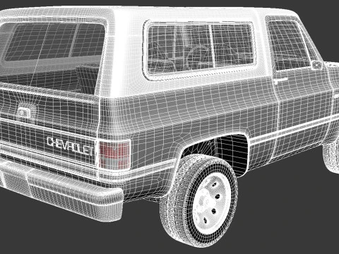 Chevrolet Blazer K5 1981-1987 3D Model