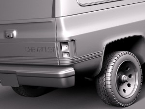 Chevrolet Blazer K5 1981-1987 Modelo 3D