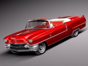 Cadillac 1956 Series 62 Convertible 3Dモデル
