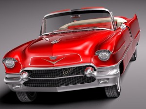 Cadillac 1956 Series 62 Convertible 3Dモデル