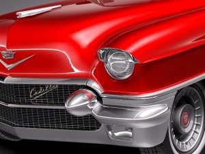 Cadillac 1956 Series 62 Convertible 3Dモデル