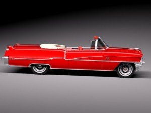 Cadillac 1956 Series 62 Convertible 3Dモデル