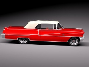 Cadillac 1956 Series 62 Convertible 3Dモデル