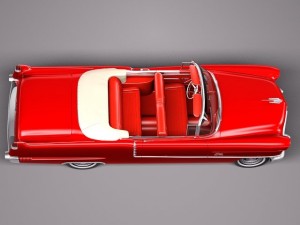 Cadillac 1956 Series 62 Convertible 3Dモデル