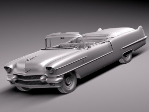 Cadillac 1956 Series 62 Convertible 3Dモデル
