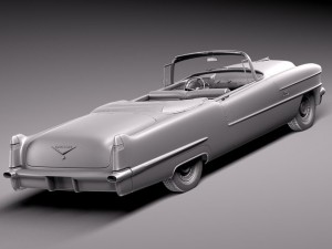 Cadillac 1956 Series 62 Convertible 3Dモデル