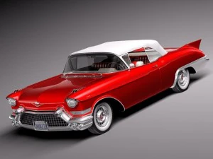कैडिलैक एल्डोरैडो 1957 परिवर्तनीय 3D मॉडल