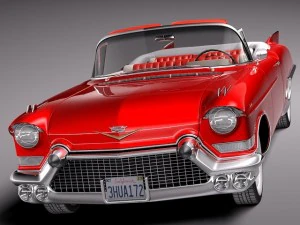 कैडिलैक एल्डोरैडो 1957 परिवर्तनीय 3D मॉडल