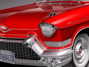 कैडिलैक एल्डोरैडो 1957 परिवर्तनीय 3D मॉडल