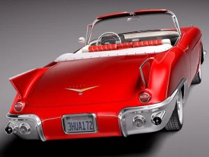 कैडिलैक एल्डोरैडो 1957 परिवर्तनीय 3D मॉडल