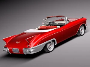 कैडिलैक एल्डोरैडो 1957 परिवर्तनीय 3D मॉडल