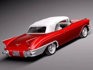 कैडिलैक एल्डोरैडो 1957 परिवर्तनीय 3D मॉडल