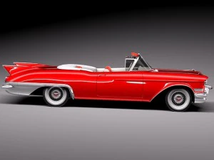 कैडिलैक एल्डोरैडो 1957 परिवर्तनीय 3D मॉडल