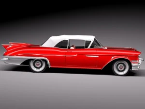 कैडिलैक एल्डोरैडो 1957 परिवर्तनीय 3D मॉडल