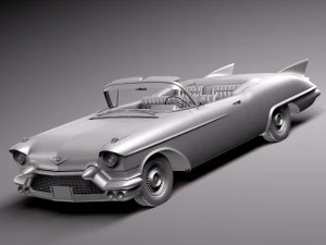 कैडिलैक एल्डोरैडो 1957 परिवर्तनीय 3D मॉडल
