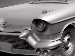 कैडिलैक एल्डोरैडो 1957 परिवर्तनीय 3D मॉडल