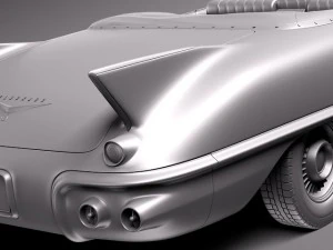 कैडिलैक एल्डोरैडो 1957 परिवर्तनीय 3D मॉडल