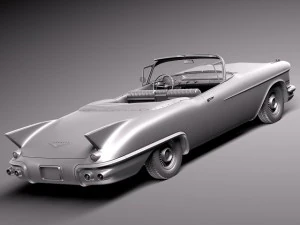 कैडिलैक एल्डोरैडो 1957 परिवर्तनीय 3D मॉडल