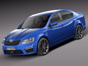 Skoda Octavia RS berlina 2014 Modello 3D