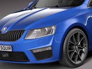 Skoda Octavia RS Sedan 2014 Model 3D