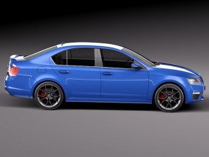 Skoda Octavia RS Sedan 2014 Model 3D