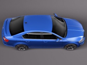 Skoda Octavia RS Sedan 2014 Model 3D