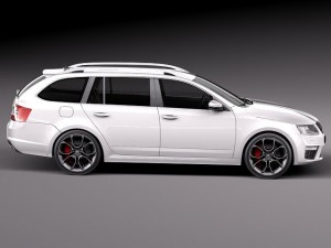 Skoda Octavia RS Combi 2014 Modelo 3D