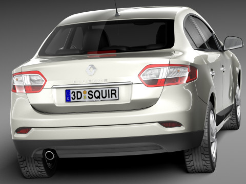 Renault Fluence 2013 3D 모델