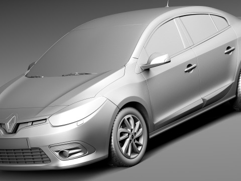 Renault Fluence 2013 3D 모델
