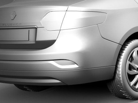 Renault Fluence 2013 3D 모델