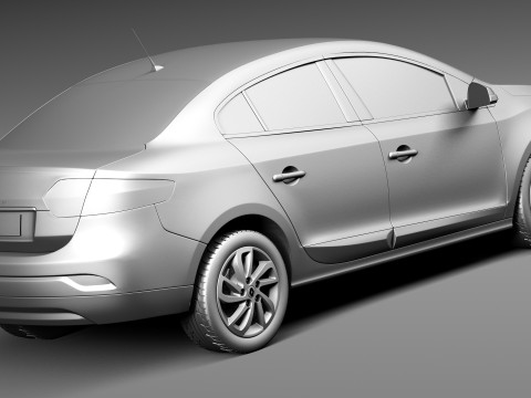 Renault Fluence 2013 3D 모델