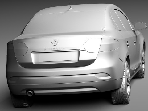 Renault Fluence 2013 3D 모델
