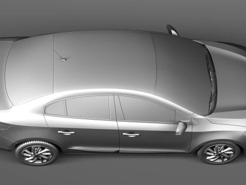 Renault Fluence 2013 3D Model