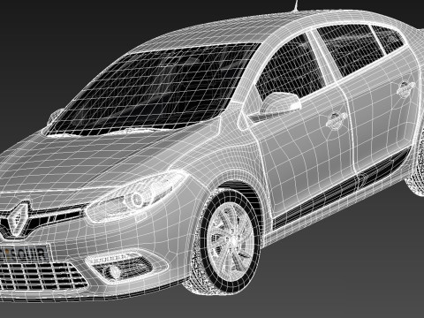Renault Fluence 2013 3D 모델