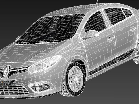 Renault Fluence 2013 3D Model